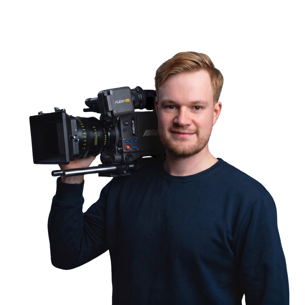 Kevin Schwed mit ARRI-Alexa-Kamera auf der Schulter